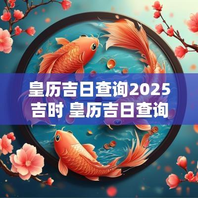 皇历吉日查询2025吉时 皇历吉日查询2025吉时表
