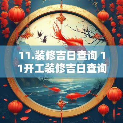 11.装修吉日查询 11开工装修吉日查询