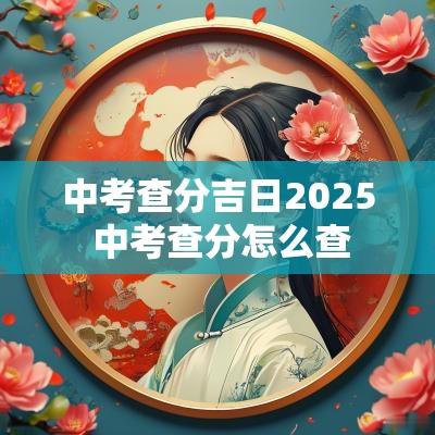 中考查分吉日2025 中考查分怎么查
