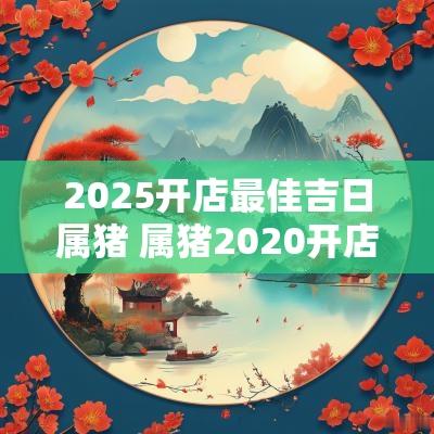 2025开店最佳吉日属猪 属猪2025开店怎么样