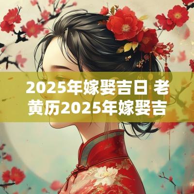 2025年嫁娶吉日 老黄历2025年嫁娶吉日