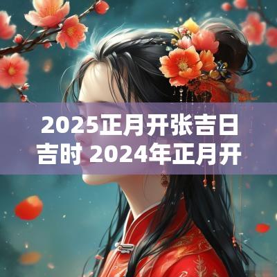 2025正月开张吉日吉时 2025年正月开张吉日