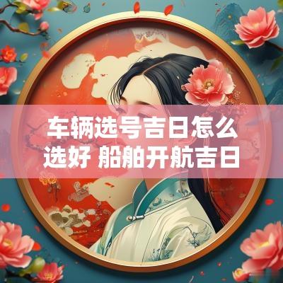 车辆选号吉日怎么选好 船舶开航吉日怎么选号呢