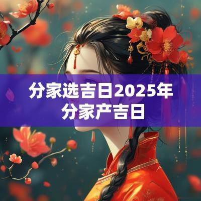 分家选吉日2025年 分家产吉日