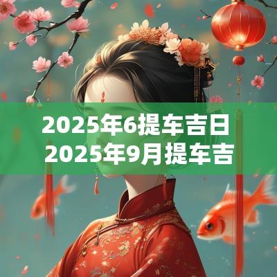 2025年6提车吉日 2025年9月提车吉日