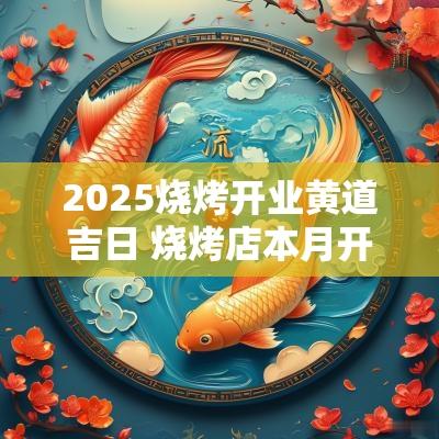 2025烧烤开业黄道吉日 烧烤店本月开张哪天黄道吉日
