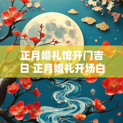 正月婚礼馆开门吉日 正月婚礼开场白