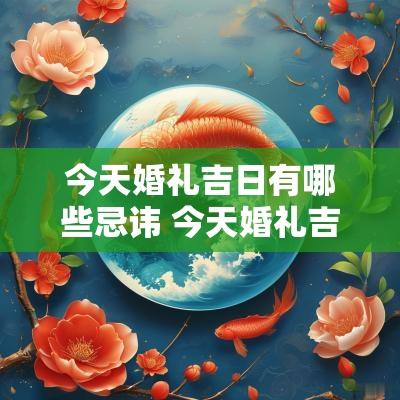 今天婚礼吉日有哪些忌讳 今天婚礼吉日有哪些