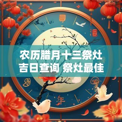 农历腊月十三祭灶吉日查询 祭灶最佳时间表