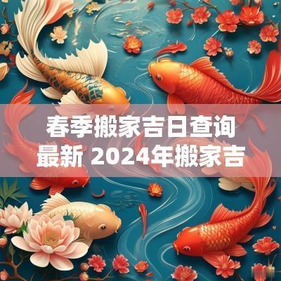 春季搬家吉日查询最新 2025年搬家吉日查询黄道吉日