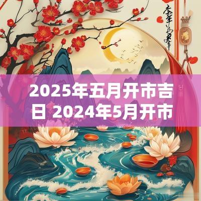 2025年五月开市吉日 2025年5月开市黄道吉日