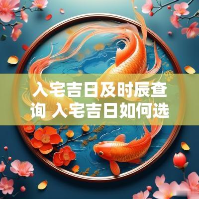 入宅吉日及时辰查询 入宅吉日如何选择时辰