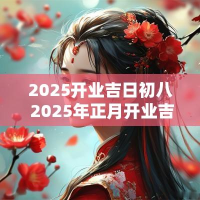 2025开业吉日初八 2025年正月开业吉日