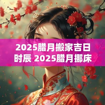 2025腊月搬家吉日时辰 2025腊月挪床吉日