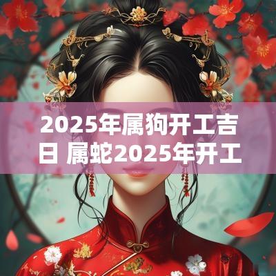 2025年属狗开工吉日 属蛇2025年开工吉日