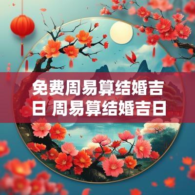 免费周易算结婚吉日 周易算结婚吉日