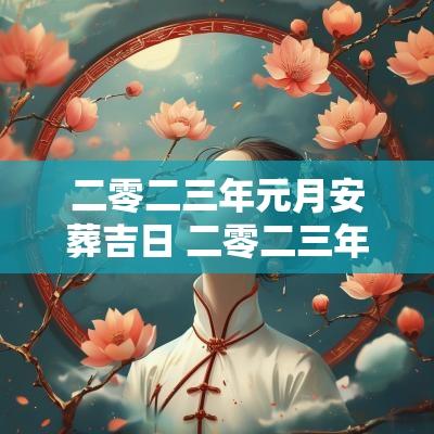 二零二三年元月安葬吉日 二零二三年元月黄道吉日