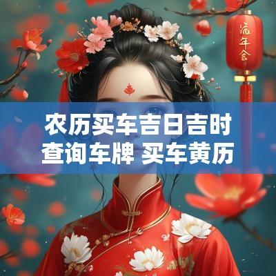 农历买车吉日吉时查询车牌 买车黄历吉日查询