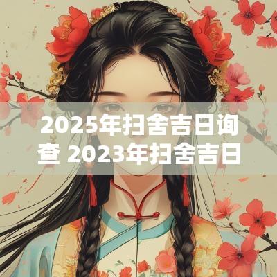 2025年扫舍吉日询查 2025年扫舍吉日一览表