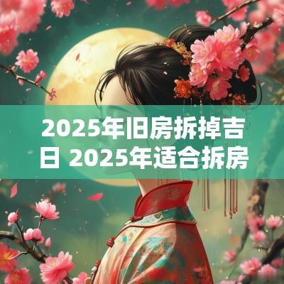 2025年旧房拆掉吉日 2025年适合拆房子的日子