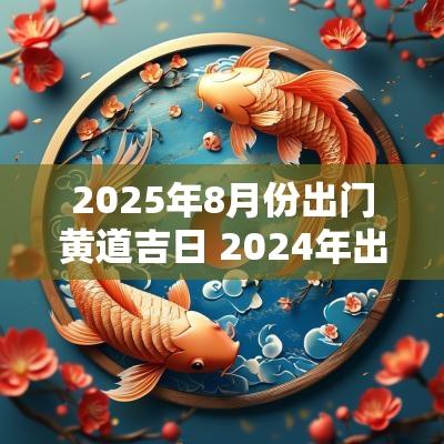 2025年8月份出门黄道吉日 2025年出门吉日吉时