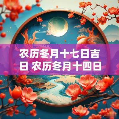 农历冬月十七日吉日 农历冬月十四日黄历