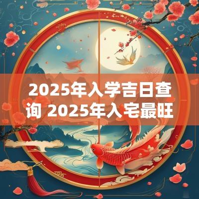 2025年入学吉日查询 2025年入宅最旺的吉日