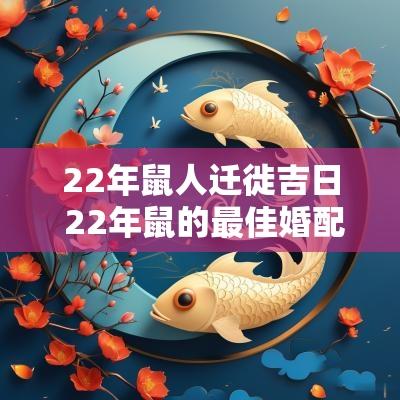 22年鼠人迁徙吉日 22年鼠的最佳婚配属相