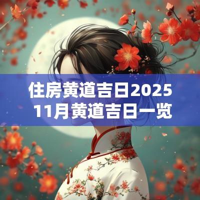 住房黄道吉日2025 11月黄道吉日一览表