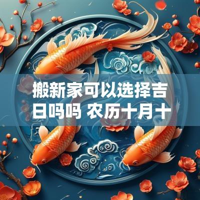 搬新家可以选择吉日吗吗 农历十月十一搬新家吉日