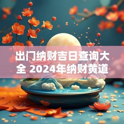 出门纳财吉日查询大全 2025年纳财黄道吉日
