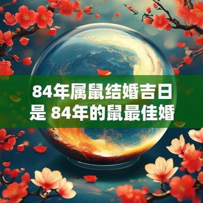 84年属鼠结婚吉日是 84年的鼠最佳婚配属相