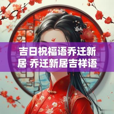 吉日祝福语乔迁新居 乔迁新居吉祥语句