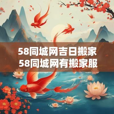 58同城网吉日搬家 58同城网有搬家服务吗