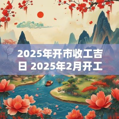 2025年开市收工吉日 2025年2月开工黄道吉日是哪几天
