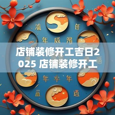 店铺装修开工吉日2025 店铺装修开工吉日查询