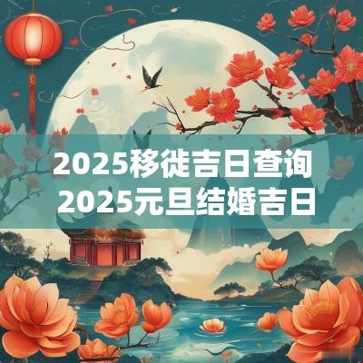 2025移徙吉日查询 2025元旦结婚吉日查询表
