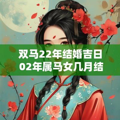 双马22年结婚吉日 02年属马女几月结婚最好