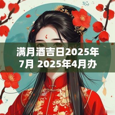 满月酒吉日2025年7月 2025年4月办满月酒的吉日