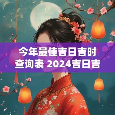 今年最佳吉日吉时查询表 2025吉日吉时查询表
