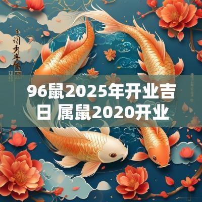 96鼠2025年开业吉日 属鼠2025开业