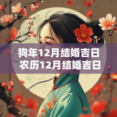 狗年12月结婚吉日 农历12月结婚吉日