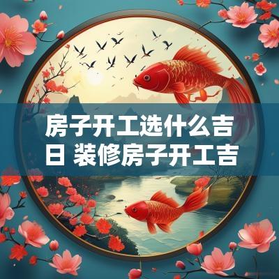 房子开工选什么吉日 装修房子开工吉日如何选