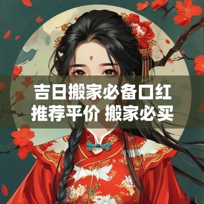 吉日搬家必备口红推荐平价 搬家必买