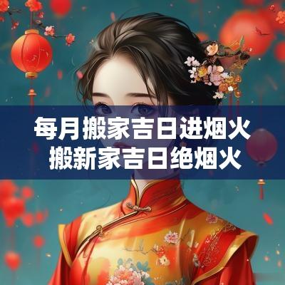 每月搬家吉日进烟火 搬新家吉日绝烟火怎么弄