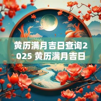 黄历满月吉日查询2025 黄历满月吉日查询2025年12月