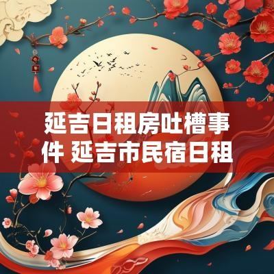 延吉日租房吐槽事件 延吉市民宿日租房
