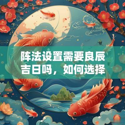 阵法设置需要良辰吉日吗，如何选择最佳时机