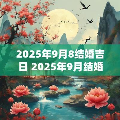 2025年9月8结婚吉日 2025年9月结婚黄道吉日