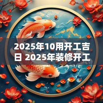 2025年10用开工吉日 2025年装修开工黄道吉日